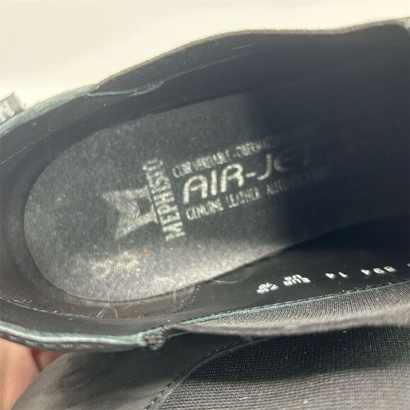 Mephisto Women's Tosca Black Leather Slip-On Chelsea Wedge Ankle Booties Size 10 - Picture 14 of 16